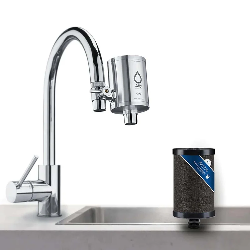 Alb Duo Wasserhahnfilter Edelstahl